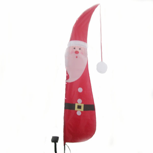 Buy Holiday Solar LED Garden Flag Santa Claus at wholesale prices