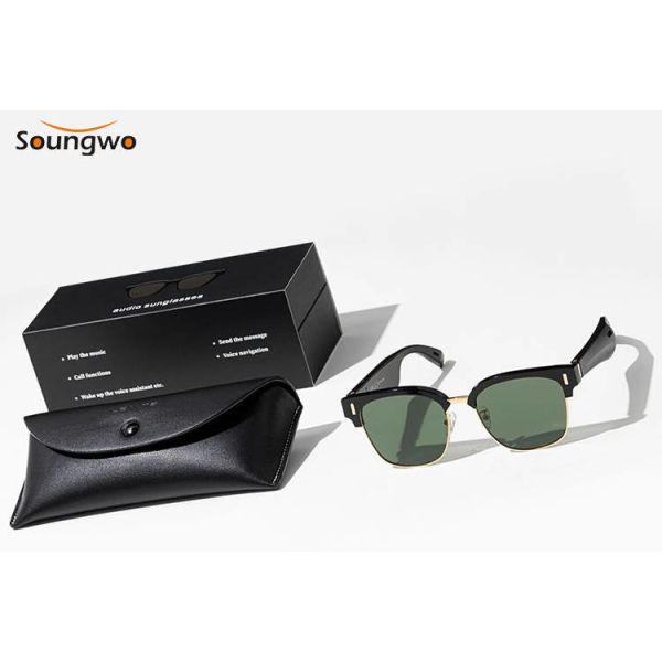 Buy Smart Glasses Technology Bluetooth Sunglasses Voice Control Anti Blue Light at wholesale prices