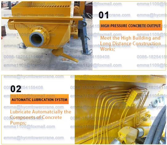 HBT40 Electric Concrete Pump Small Concrete Pump Concrete Trailer Pump