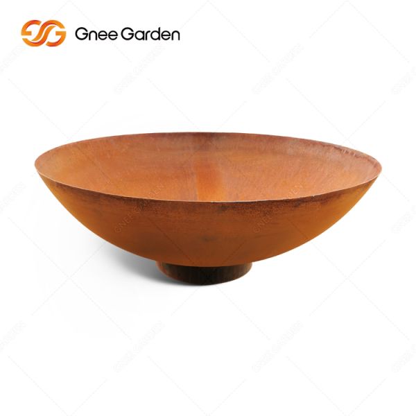  Wood Burning Firepit Metal Fire Bowl Outdoor Corten Steel Fire Pits
