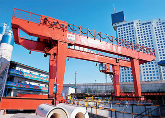 Lifting Equipment Electric Gantry Crane , Subway Construction Rail Mounted