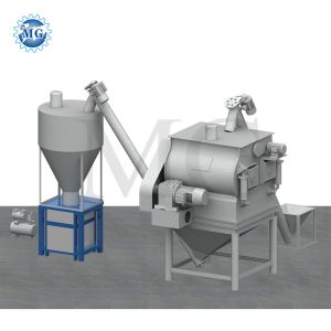 4m High Capacity Tile Adhesive Making Machine 50 - 100t / H Using Cement
