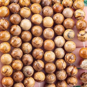 8mm Picture Jasper Gemstone Beads Healing Crystal Stone Beads For Jewelry Making