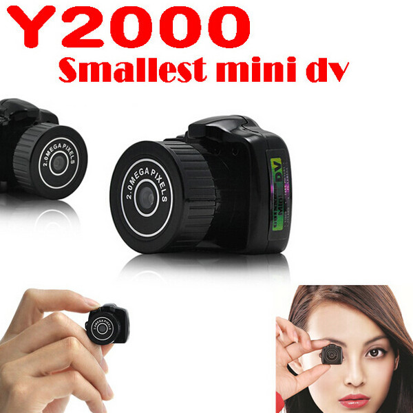 Y2000 2MP Smallest Mini DVR Camera Spy Hidden Covert Video Recorder Camcorder PC