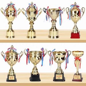Customized Metal Trophy Cup 32cm Hight Tear Resistant