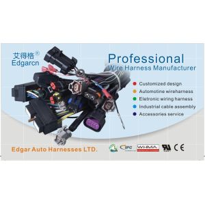 Auto Wiring Harness kit , Diesel Engine Wire Harness Pa66 Material