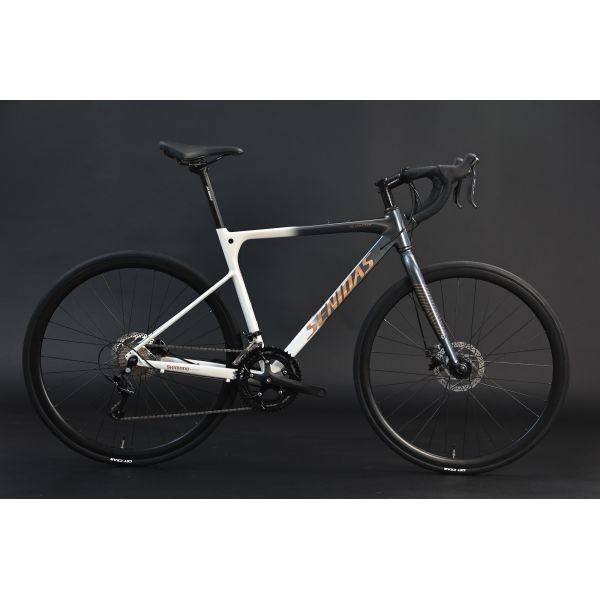 Carbon Fiber Welding Road Bike 700C 2*9s 1*9s AL Frame Nice Shape AL Hub And 10kg