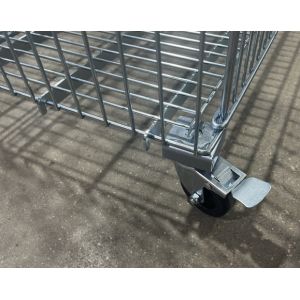 Mobile Metal Large Wire Basket BZP Finish Personalized Design Screwless