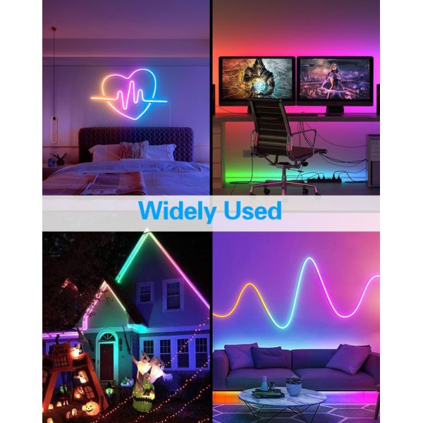 5V Addressable Neon Light Strip With 72 LEDs And 72 WS2811 Integrated Circuits/M
