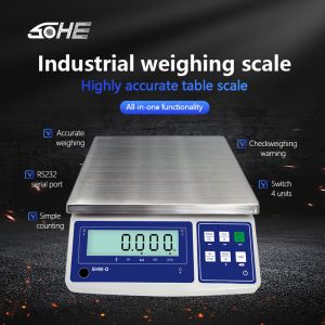 6KG Range Precision Waterproof Weighing Table Scale with Customizable LCD
