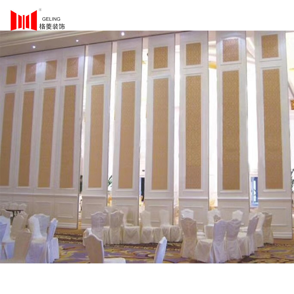 POM Hanging Wheels Foldable Partition Wall 130mm Removable Divider Wall