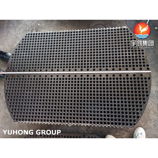 Buy Carbon Steel Square Semicircle Baffle Tubesheet For Heat Exchanger EN 10025-2 S235JR at wholesale prices