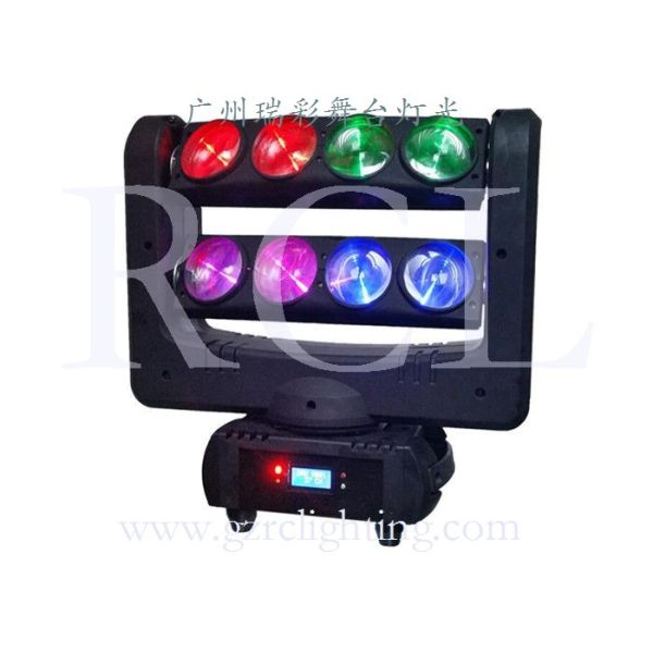 8X10W LED White beam moving head spider light