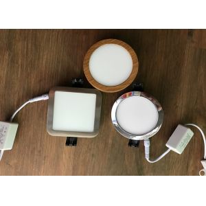 500LM 3000K 6W Triac Dimmable LED Panel Light / LED Flat Panel Ceiling Lights