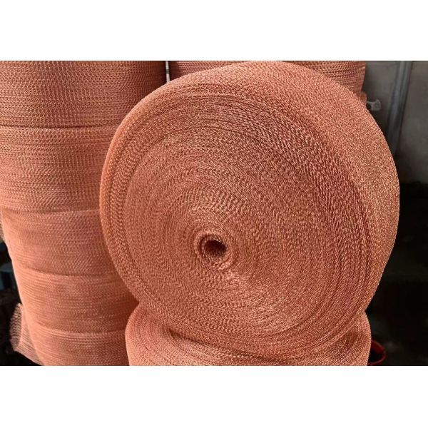 Buy Knitted Copper Wire Mesh For Industrial Commercial And Agricultural Use at wholesale prices
