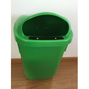 50L plastic waste bin home and outside used garbage containers