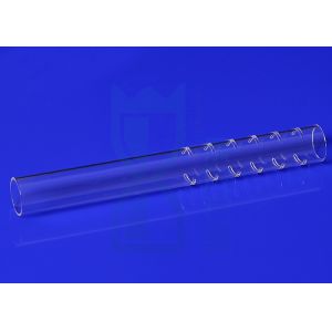 High Purity Further Processing Clear Fused Quartz Tubing With Slots