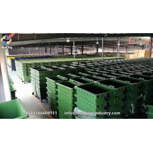 outdoor steel garbage bin Galvanized sheet waste bin