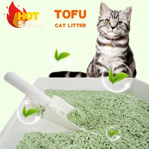 ODM Flushable Tofu Cat Litter Sand Green Tea Toilet Flushable Cat Litter