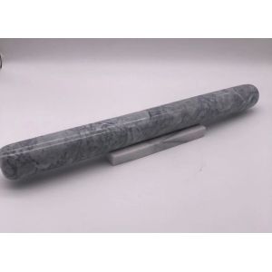 French Marble Stone Rolling Pin 39cm With Marble Base Polished