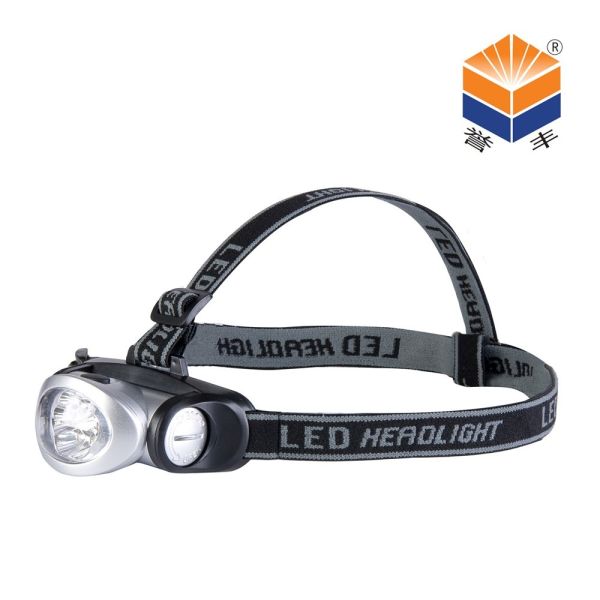 Buy camping 5 led projector headlight battery reading explosion proof safety  headlamp in ABS material at wholesale prices