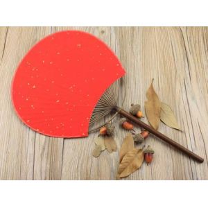 Oriental handmade natural bamboo material white paper fan customized wedding