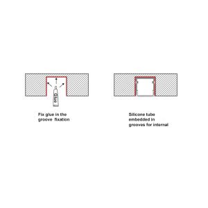 Silica gel IP67 12*12mm Flexible Silicone Flex Tube 12VDC