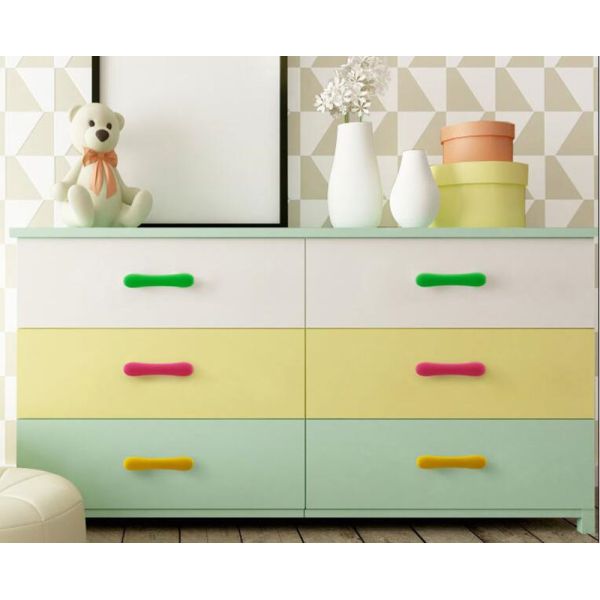 Pink Heart Kids Bedroom Knobs , PVC Colorful Handle Rubber Cabinet Knobs Soft Plastic Furniture Handles