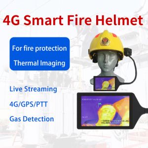 4g Smart IP66 Safety Helmet Camera , Hard Hat Camera Mount