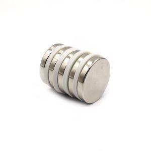 Strong N52 Round Permanent Disc Neodymium Magnet Bright Silver