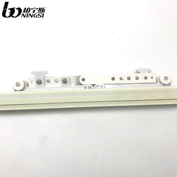 Buy curtain rod motorized drapery drape track s-wave automatic hardware s-fold rail wave ripple fold master carrier at wholesale prices