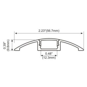 Surface-mounted lights LED Linear lighting Aluminum Profile Diffused Cover