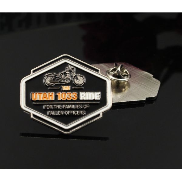 Zinc alloy brooch pin Stamp school badge Car motor club religion logo words picture sign custom