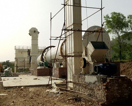 High Temperature Pump Industrial Rotary Dryer , Sewage Sludge Rotary Drying Equipment