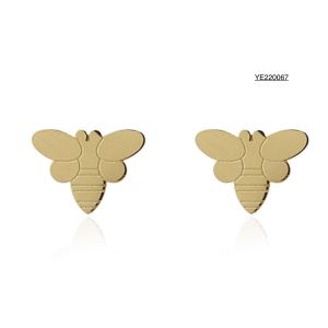 China Simple Luxury Silver Bee Earrings on sale
