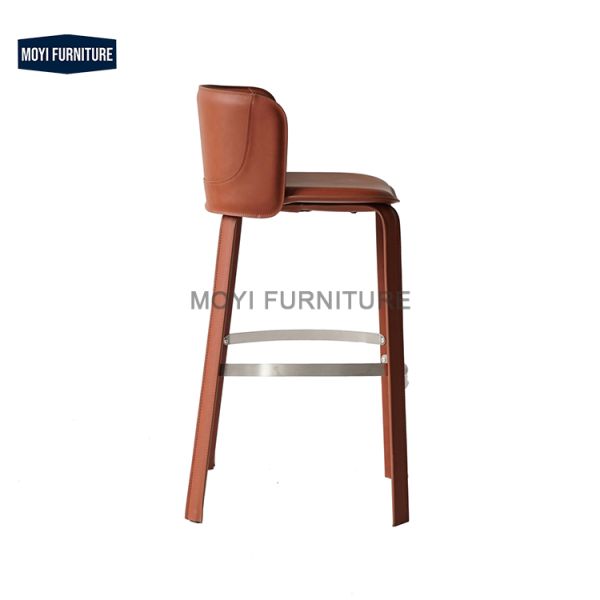 Bar Furniture Stainless Steel Base Adjustable Rotating Modern High Chair Light Luxury Bar Stool Home Bar Kitchen Island