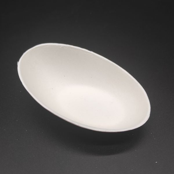 Eco-friendly sugarcane pulp biodegradable 2oz sauce portion cup for salad dressing appetizer plate
