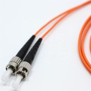 ST To ST Duplex Multimode Fiber Optic Network Cable OM1/OM2 LSZH Jacket