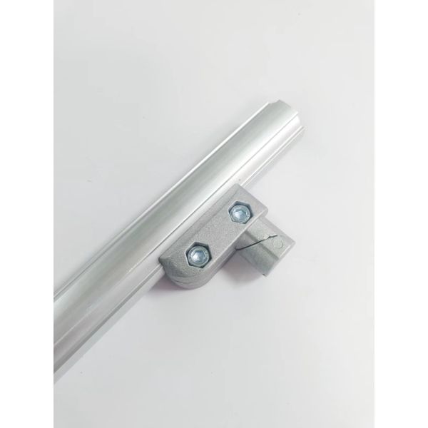 Slivery Sandblasting ADC-12 Aluminum Pipe Joints Multi Connector Long Inner Type AL-1-C