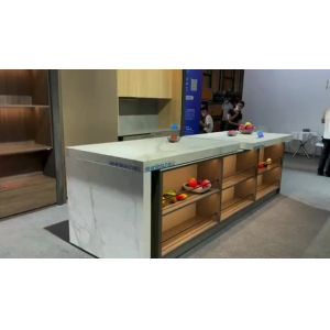 China foshan factory modern complete kitchen cabinet  with waste bin and led light for kitchen cabinet on sale