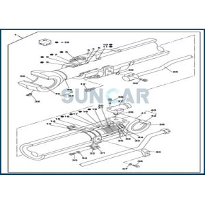 China LZ010890 Dipper / Arm Cylinder Seal Kit Fits CNH CX130C CX130D on sale