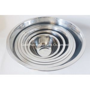 FDA Stainless Steel Basin 14cm Serving Preservation Deep Mixing Bowl Natural