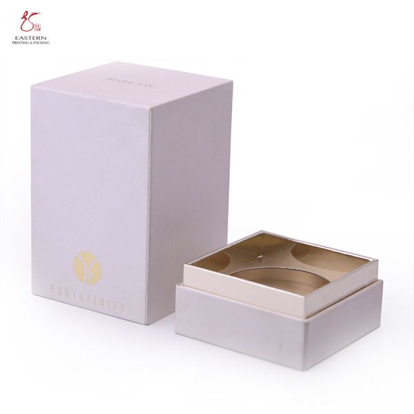 15cm Length Gold Insert Paper Gift Box 2mm Candle Packaging