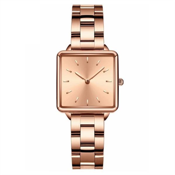 34mm Dia Women Quartz Wrist Watch Waterproof 16mm Strap Alloy Case