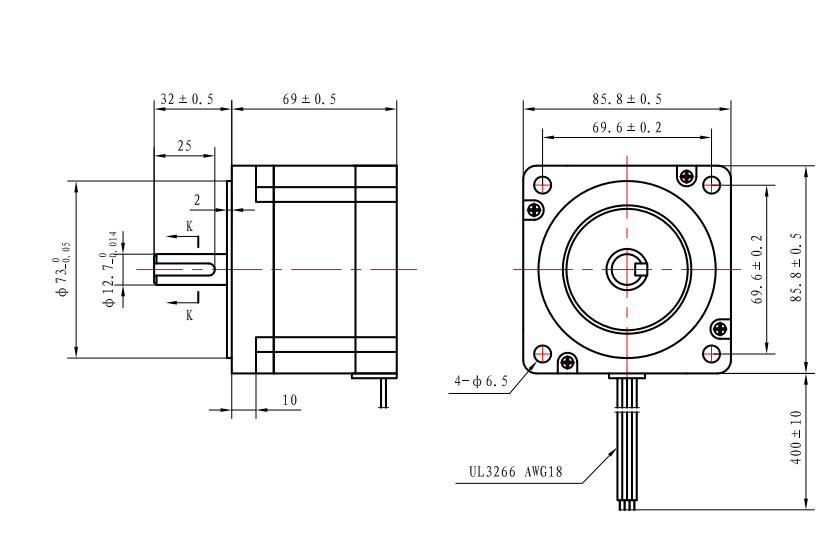 Casun 2 Phase Nema 34 hybrid stepper motor 86x86x69mm 4N.m high torque 4.0A with 4 axis / 3axis for CNC for Engraving machine