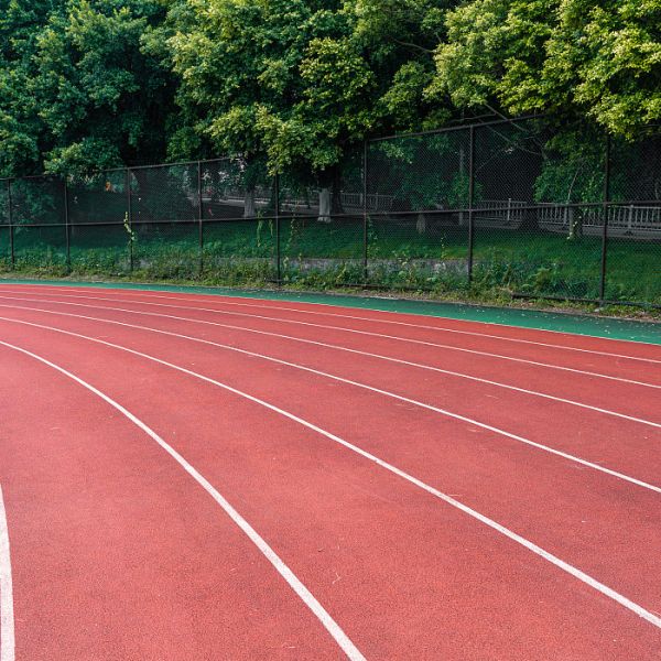 Buy Spray Coat System Athletic Track elastic Synthetic Plastic Rubber Track at wholesale prices