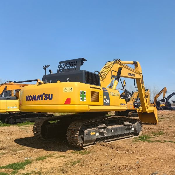 Large Used Komatsu Excavators PC450-8 45Ton Construction Equipment Digger