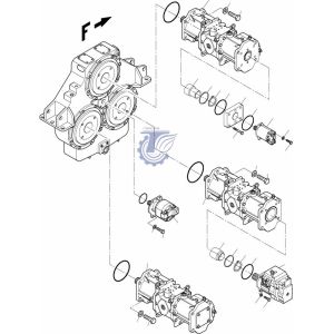 95177940 89652440 For Komatsu Excavator PC4000-6 Hydraulic Fan Motor