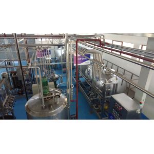 Pasteurized Milk Stirring 5000LPH Yogurt Processing Line
