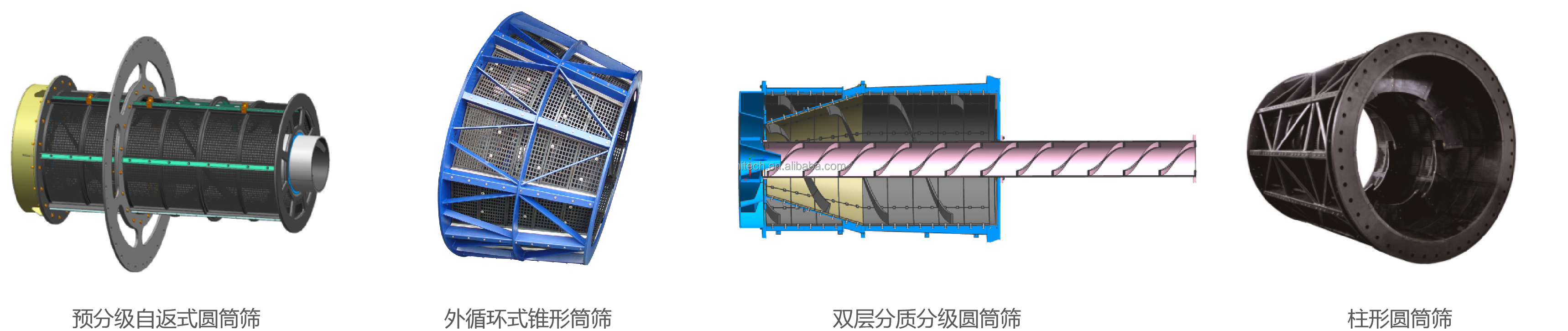 Rubber Trommel Screen Of Discharge Ends Of AG Mills SAG Mills And Ball Mills For Classification Of Material